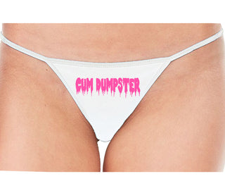 Cum Dumpster - White String Thong