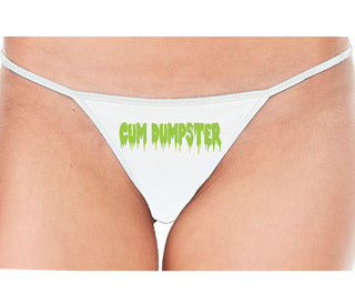 Cum Dumpster - White String Thong