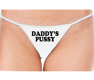 Daddy's Pussy - White String Thong