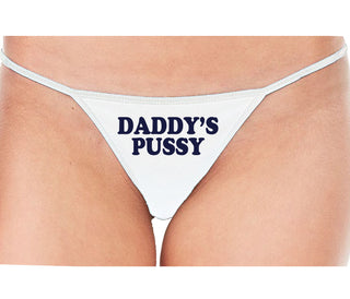 Daddy's Pussy - White String Thong
