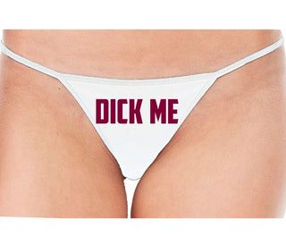 Dick Me - White String Thong