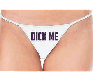 Dick Me - White String Thong