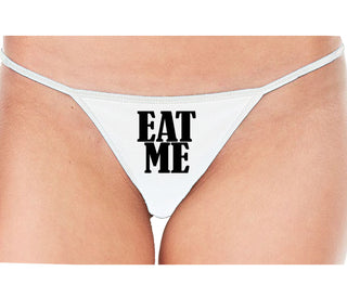 Eat Me - White String Thong