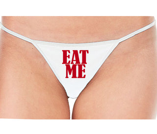 Eat Me - White String Thong