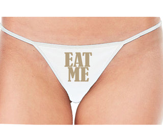 Eat Me - White String Thong