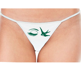 I Swallow - Eye Bird - White String Thong