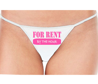For Rent By The Hour - White String Thong