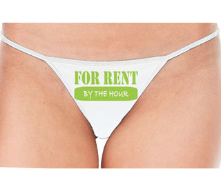 For Rent By The Hour - White String Thong