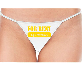 For Rent By The Hour - White String Thong