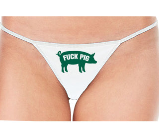 Fuck Pig - White String Thong