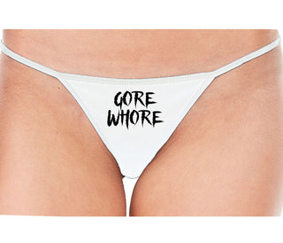 Gore Whore - White String Thong