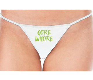Gore Whore - White String Thong