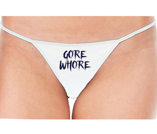 Gore Whore - White String Thong