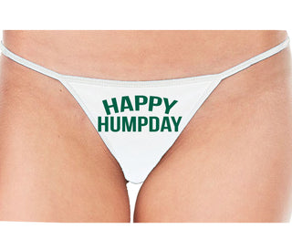 Happy Humpday - White String Thong
