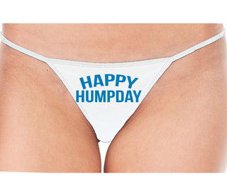 Happy Humpday - White String Thong
