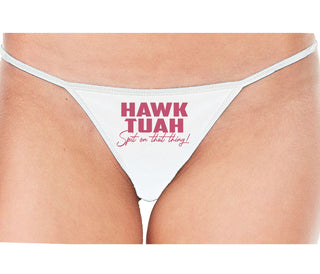 Hawk Tuah Spit On That Thing - White String Thong