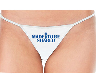 Made To Be Shared - White String Thong