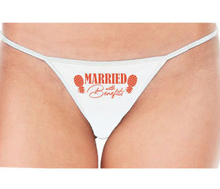Married With Benefits - White String Thong