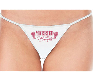 Married With Benefits - White String Thong