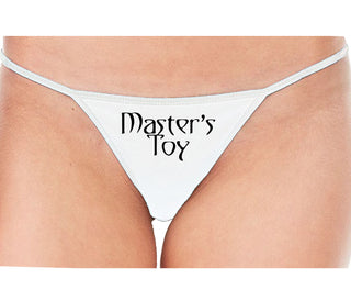 Master's Toy - White String Thong