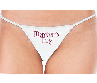 Master's Toy - White String Thong