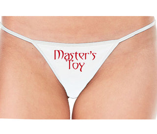 Master's Toy - White String Thong