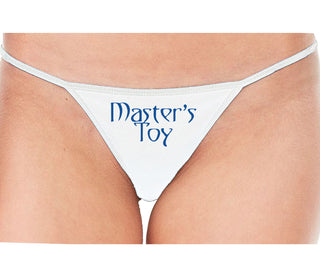 Master's Toy - White String Thong