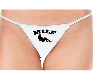 MILF - White String Thong