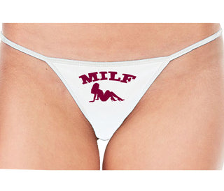 MILF - White String Thong