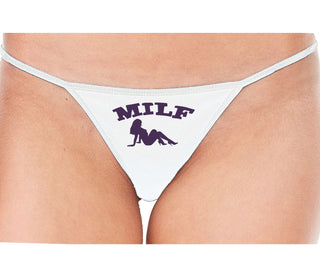 MILF - White String Thong