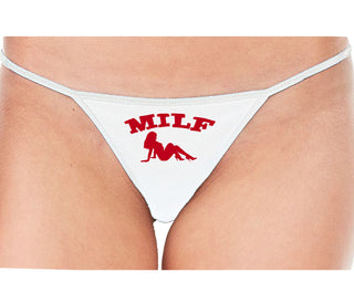 MILF - White String Thong