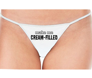 Make Me Cream Filled - White String Thong