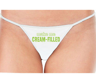 Make Me Cream Filled - White String Thong
