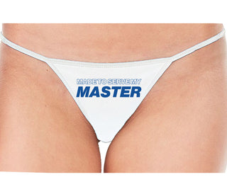 Made To Serve My Master - White String Thong