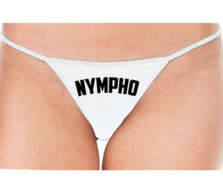 Nympho - White String Thong