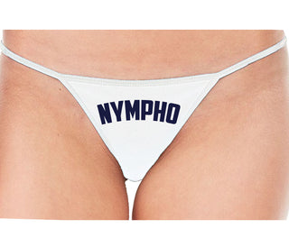 Nympho - White String Thong
