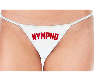 Nympho - White String Thong