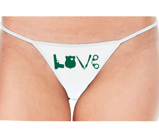 Police Love - White String Thong