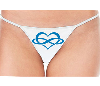 Polyamory Logo - White String Thong