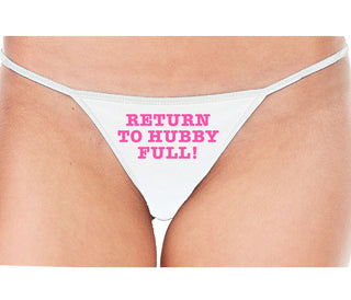 Return to Hubby Full - White String Thong