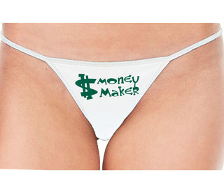 Money Maker - White String Thong