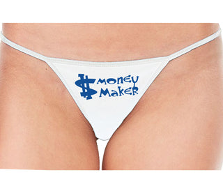 Money Maker - White String Thong