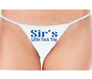 Sir's Little Fuck Toy - White String Thong