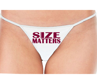 Size Matters - White String Thong