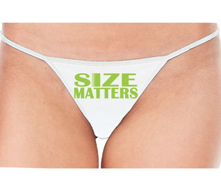 Size Matters - White String Thong