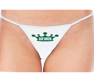 Size Queen - White String Thong