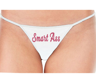 Smart Ass - White String Thong