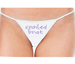 Spoiled Brat - White String Thong