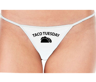 Taco Tuesday - White String Thong