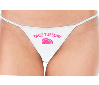 Taco Tuesday - White String Thong